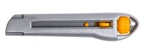 На фото Нож Sigma металлический корпус лезвие 18мм винтовой замок (8211011)