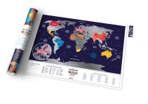 На фото Скретч-карта мир Travel Map Holiday World англ (тубус)