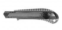 На фото Нож Sigma металлический корпус лезвие 18мм винтовой замок (8211031)