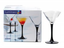 На фото Набор бокалов для мартини 140 мл 4 шт Luminarc Domino (E9486)