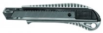 На фото Нож Sigma металлический корпус лезвие 18мм автоматический замок (8211021)