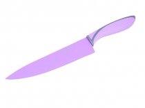На фото Кухонный нож Fissman Juicy Поварской 200 мм Purple (KN-2285.CH)