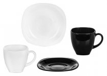 На фото Чайный сервиз Luminarc Carine Black&White 12 предметов (D2371)