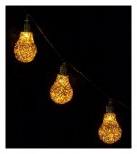 На фото Гирлянда Luca Lighting декоративные лампочки золотистые 2,1 м 8718861323900