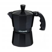 На фото Гейзерная кофеварка Vincent 300 мл на 3 чашки VC-1366-300